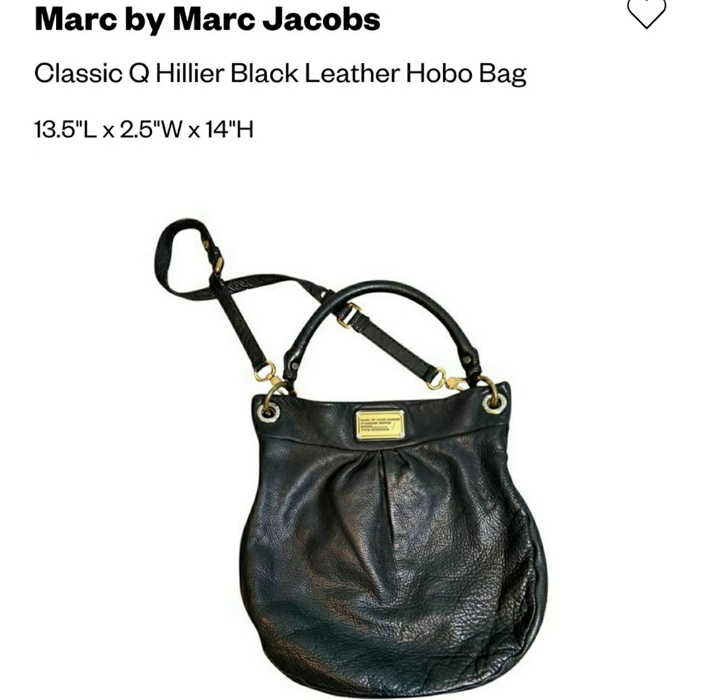 Marc by Marc Jacobs Hiller black hobo bag